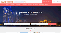 Desktop Screenshot of abudhabiclassifieds.com