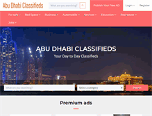 Tablet Screenshot of abudhabiclassifieds.com